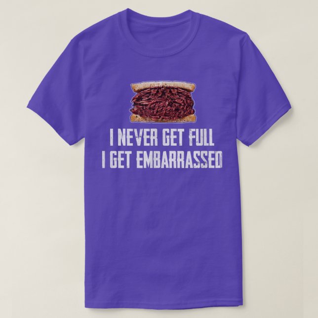 Hot Pastrami Eat Full Stomach X Large Portion Dogg T-Shirt (Design Front)
