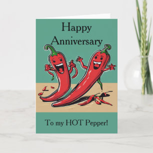 Hot Pepper Anniversary Card
