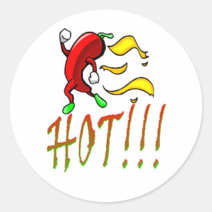 hot.pepper classic round sticker