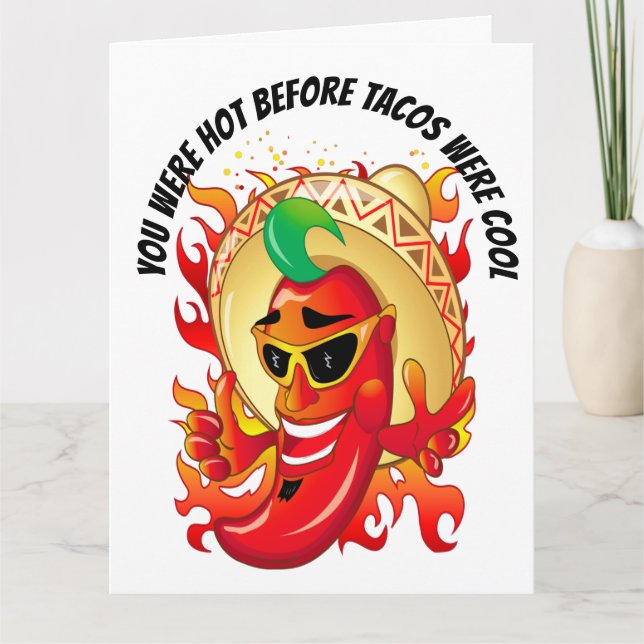 Hot Pepper Compliment Greeting Card (Front)