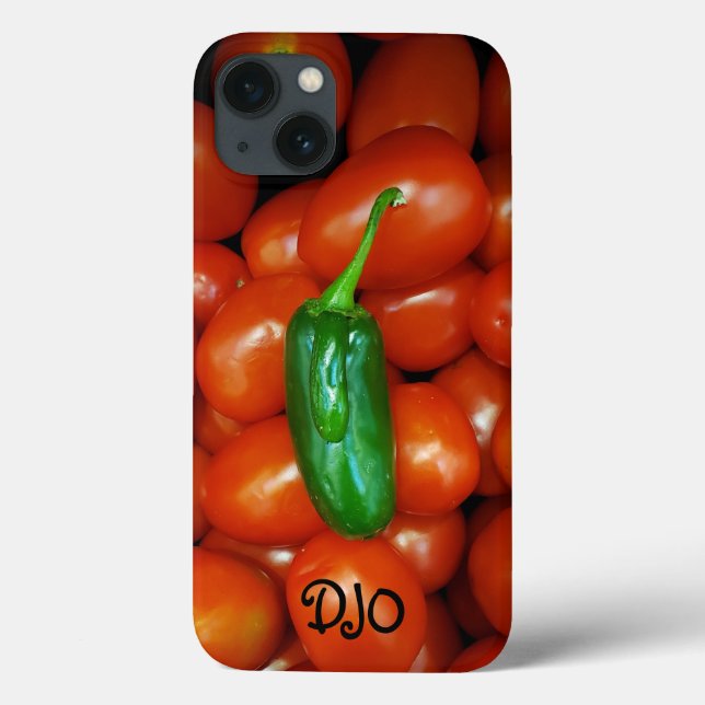 Hot Pepper Cool Tomato Personalised Case-Mate iPhone Case (Back)