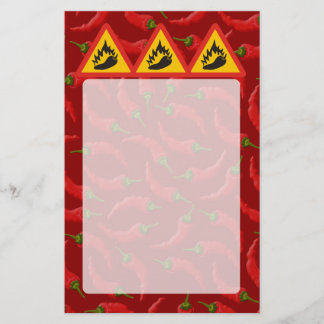 Hot pepper danger sign flyer