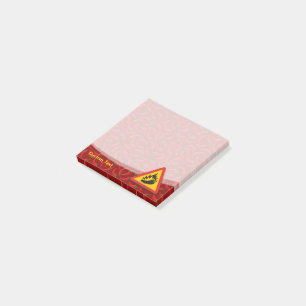 Hot Pepper Danger Sign Post-it Notes
