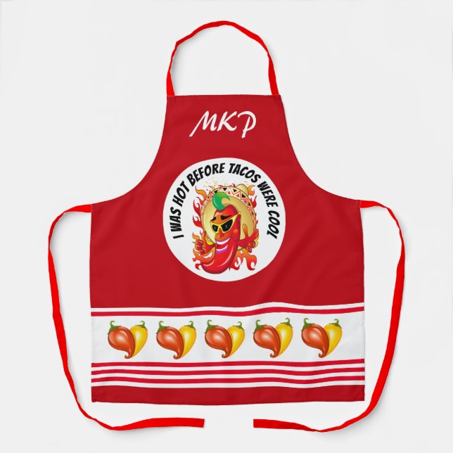 Hot Pepper Humour Apron (Front)