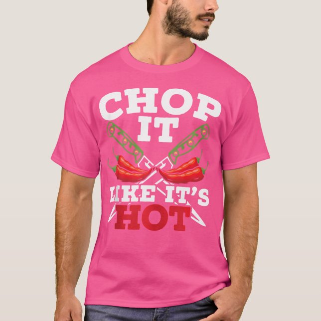Hot Pepper Kitchen Knives T-Shirt (Front)