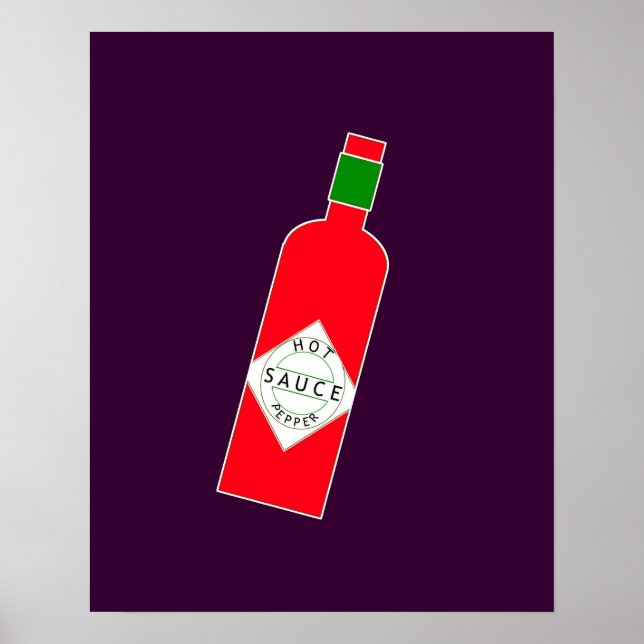 Hot pepper sauce poster (Front)