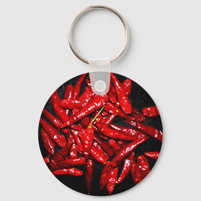 Hot Pepper - Still Life Key Ring (Front)