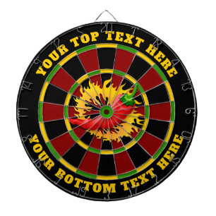 Hot Pepper with Flame Dartboard