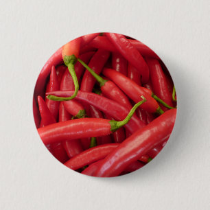 Hot Peppers 6 Cm Round Badge