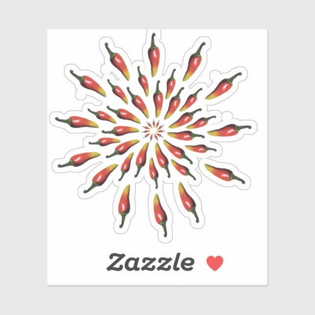 Hot Peppers Mandala (Sheet)