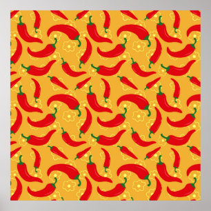 Hot Peppers Poster