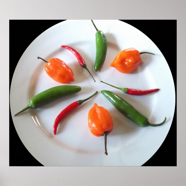 Hot Peppers Poster (Front)