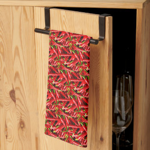 Hot Peppers Tea Towel