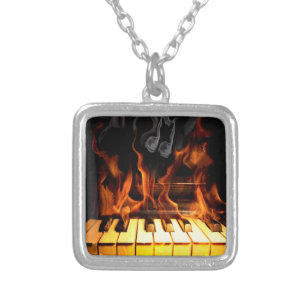 Hot Piano with Music Note Necklace