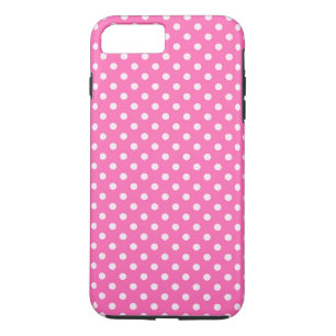 Hot Pink #2 and White Polka Dots Pattern Case-Mate iPhone Case