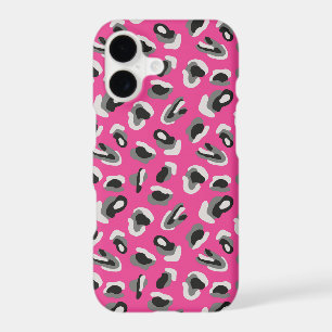 Hot Pink Abstract Animal Print