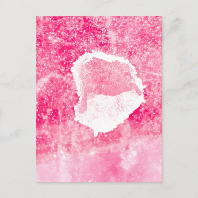 Hot Pink Abstract Postcard (Front)