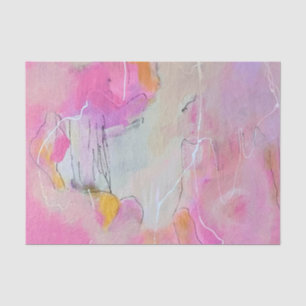Hot Pink Abstract Swirls Tissue Paper