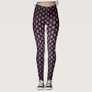 Hot pink and black barbie leggings