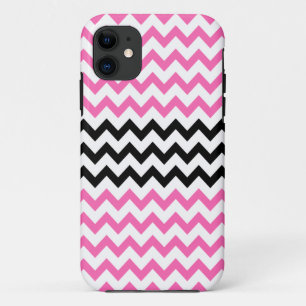 Hot Pink and Black Chevron by Shirley Taylor Case-Mate iPhone Case