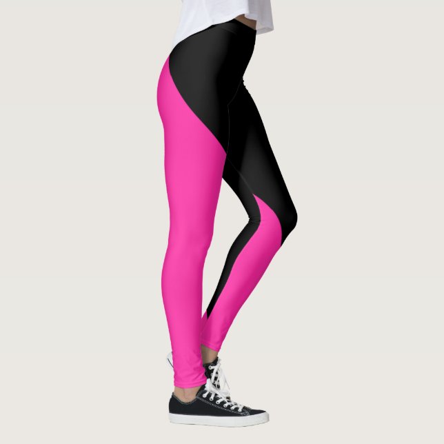 Hot Pink and Black Leggings (Right)