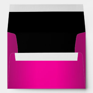 Hot Pink and Black Linen Envelopes