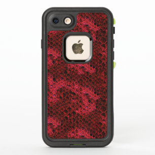 Hot Pink and Black Snake Skin Pattern