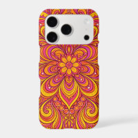 Hot Pink and Bright Orange Psychedelic Unisex