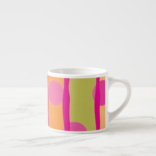 Hot Pink and Happy Expresso Mug (Right)