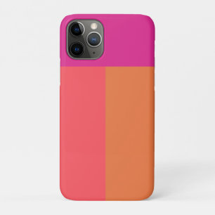 Hot Pink And Orange Colour Blocks Case-Mate iPhone Case