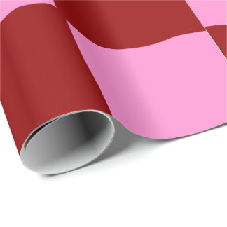 Hot Pink and Red Playful Bold Retro Wrapping Paper