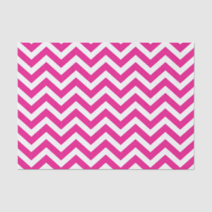 Hot Pink and White Chevron Pattern Tissue Paper
