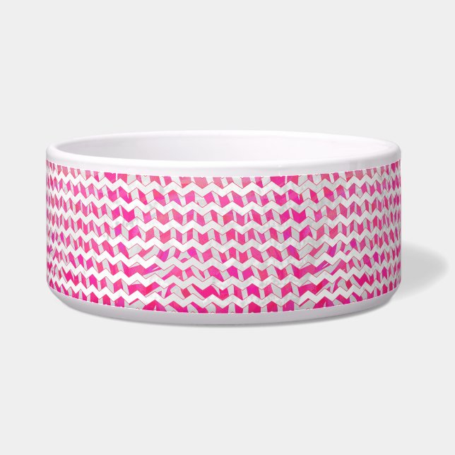 Hot Pink and White Chevron Zebra (Right)