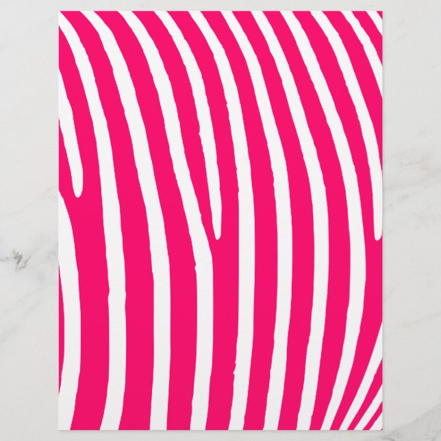 Hot Pink and White Zebra Print (Front)