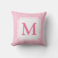 Hot Pink Animal Print | Notched Monogram Cabana