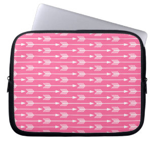 Hot Pink Arrows Pattern Laptop Sleeve