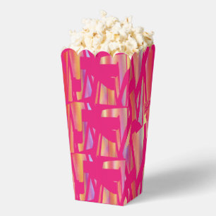 Hot Pink art popcorn boxes