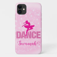 Hot Pink Ballerina Dance Sparkle Personalised