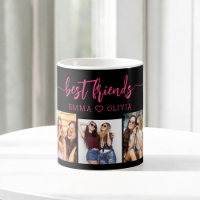 Hot Pink Best Friends 3 Photo Collage Keepsake