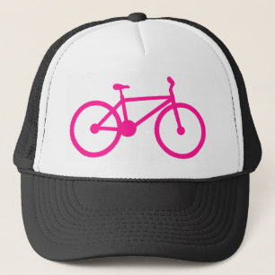 Hot Pink Bicycle; bike Trucker Hat