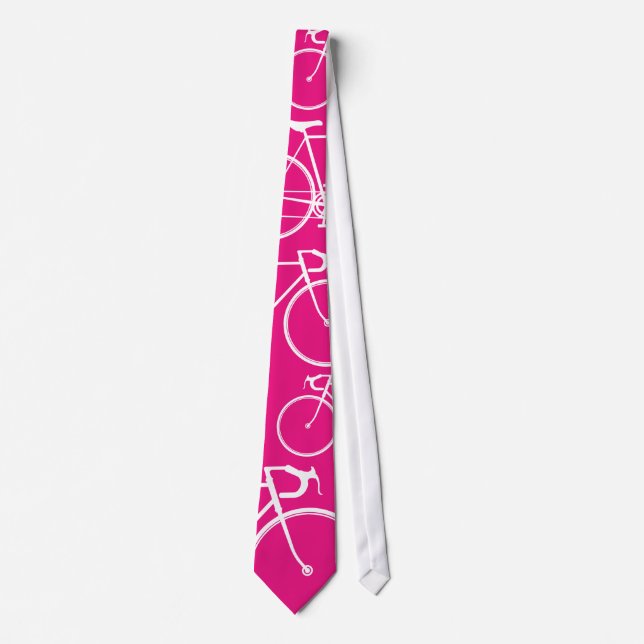 Hot Pink bike cycle tie (Front)