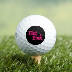 Hot Pink Black Callaway Supersoft golf balls 12 pk