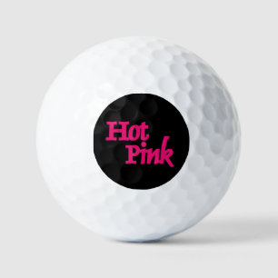 Hot Pink Black value golf balls 12 pk