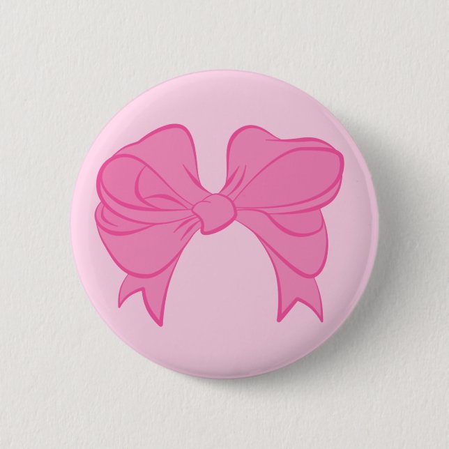Hot Pink Bow Button (Front)