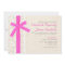 Hot Pink Bow & Lace Wedding Invitations