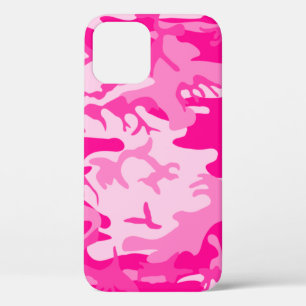 hot pink camo camouflage iPhone 12 case