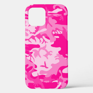 hot pink camo camouflage iPhone 12 case