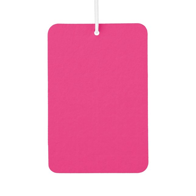 Hot Pink car air freshener (Front)