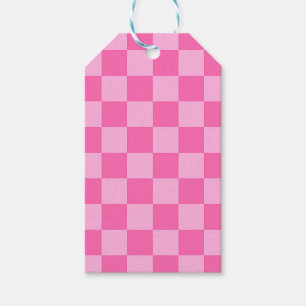 Hot Pink Chequerboard Gift Tags
