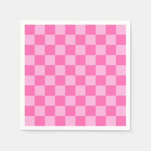 Hot Pink Chequerboard Napkin